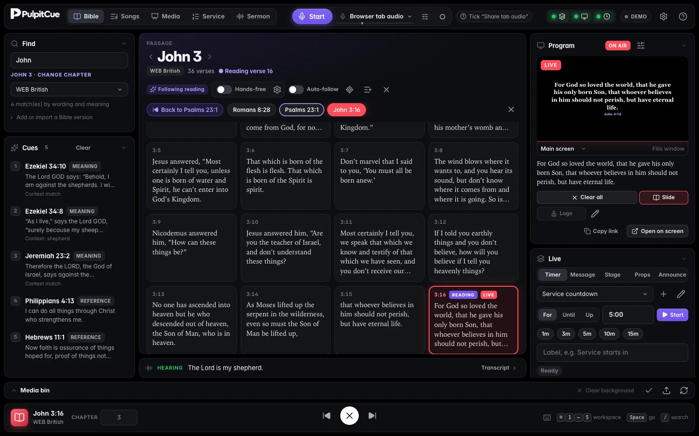 PulpitCue screenshot